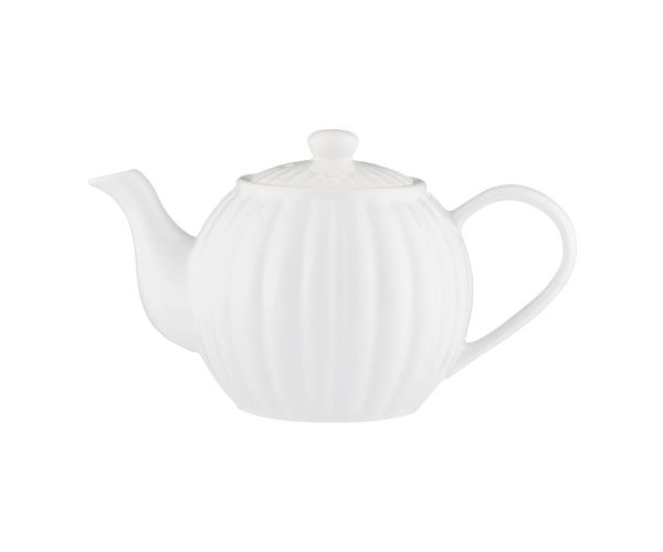 Luxe 6 Cup Teapot White