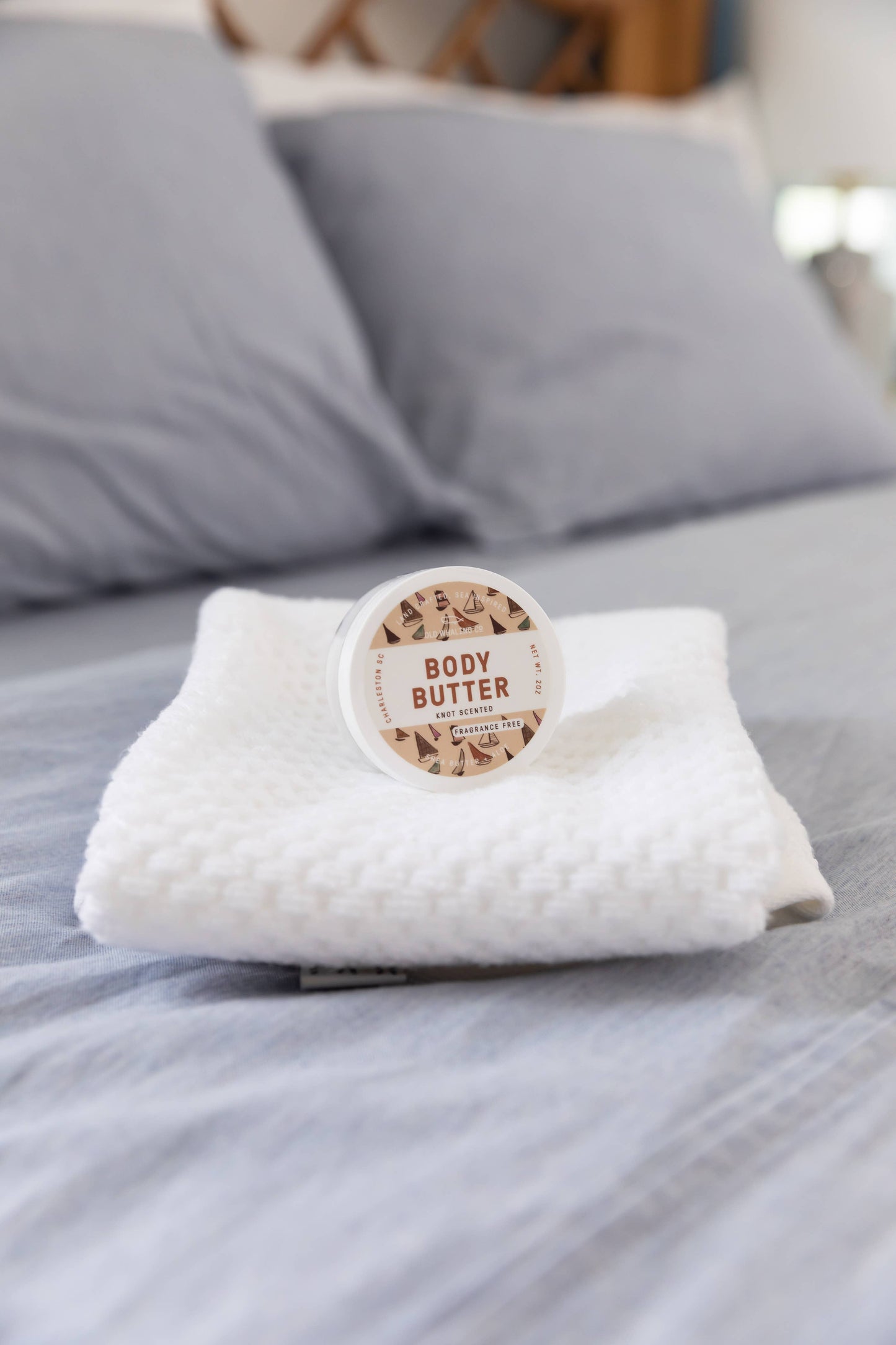 2oz Travel Size Knot Scented (Fragrance Free) Body Butter