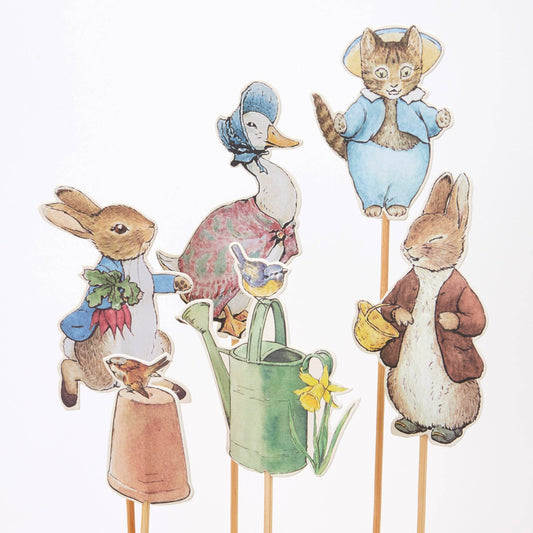 Pack of 6 Peter Rabbit™ & Friends Cake Toppers