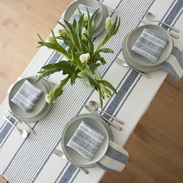 Tuscany Linen Tablecloth - Indigo