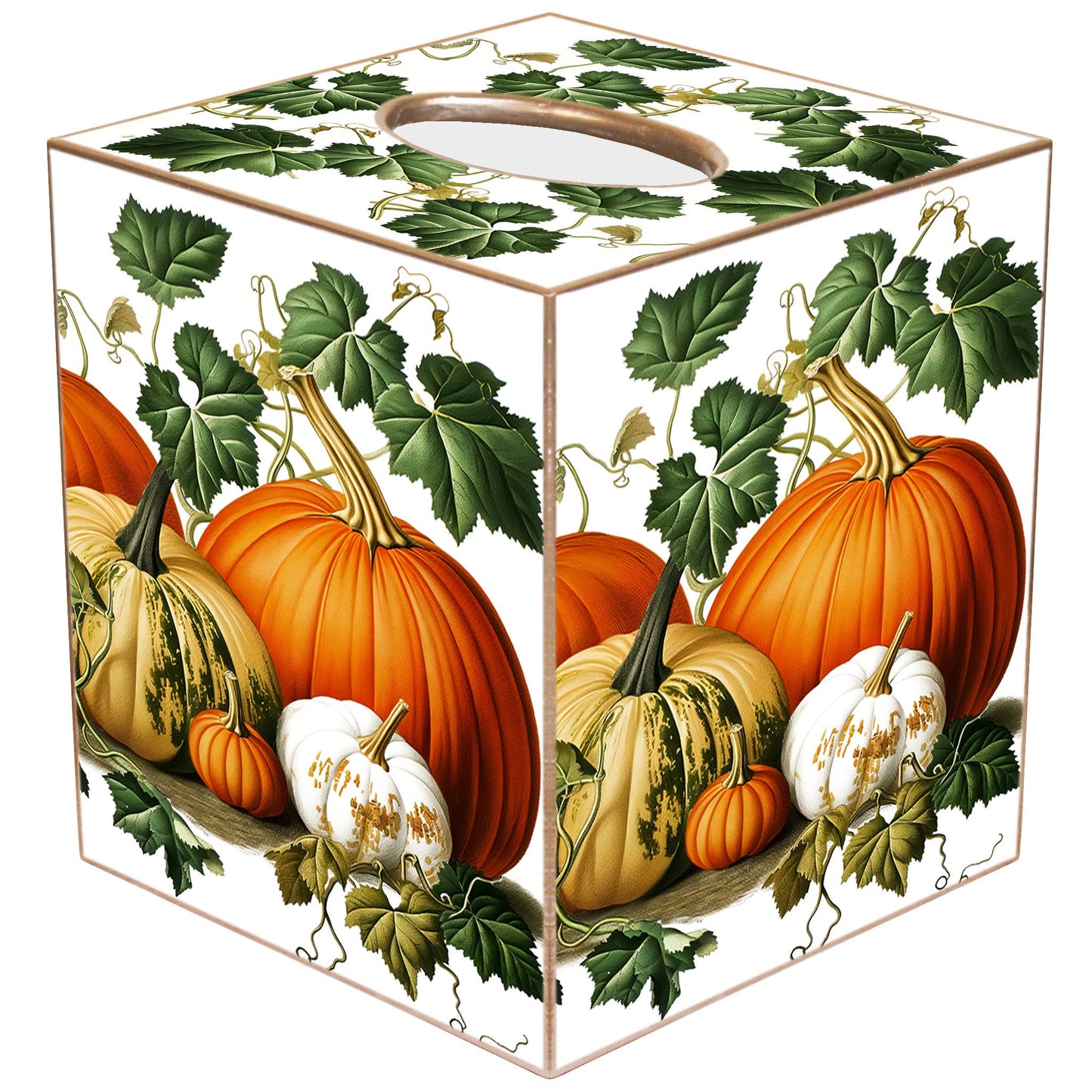 Tissue Box Cover - Pumpkin Patch