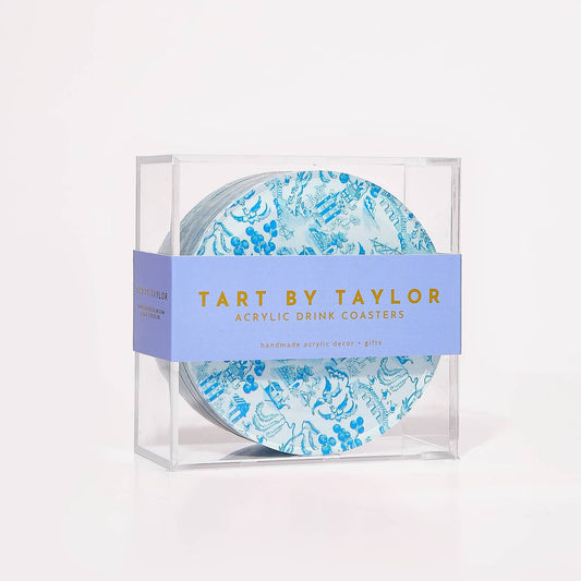 Boxed Coaster Set of 4 - Chinoiserie Print