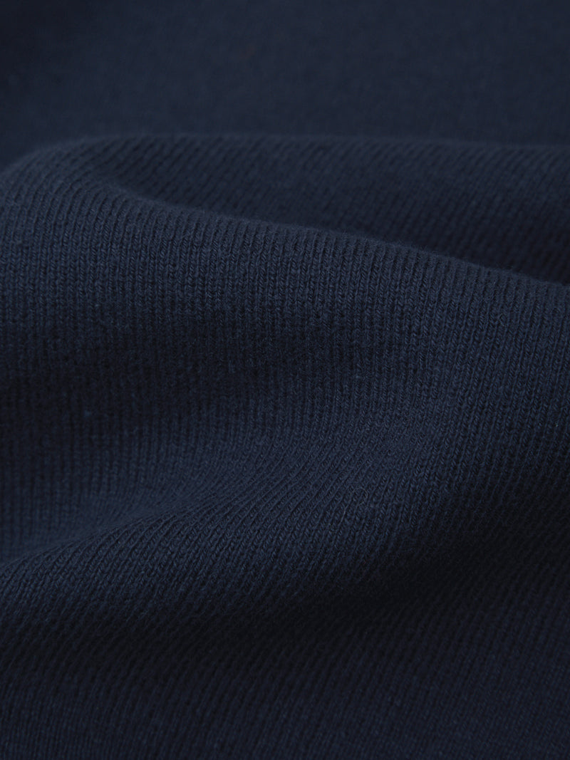 Colette Crew Neck Boxy Short Sleeve Sweater - Navy