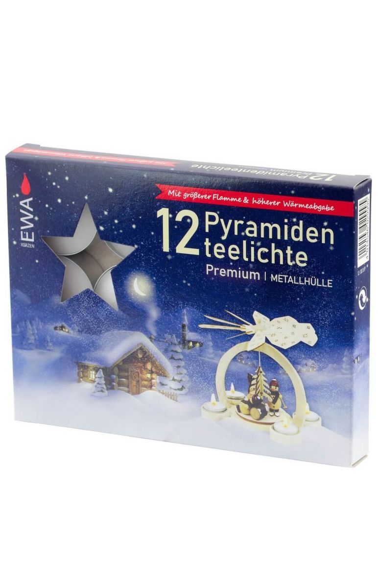 Tealights for Holiday Pyramid - Box of 12