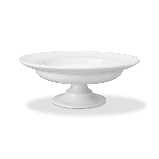 Pedestal Serving Bowl - White