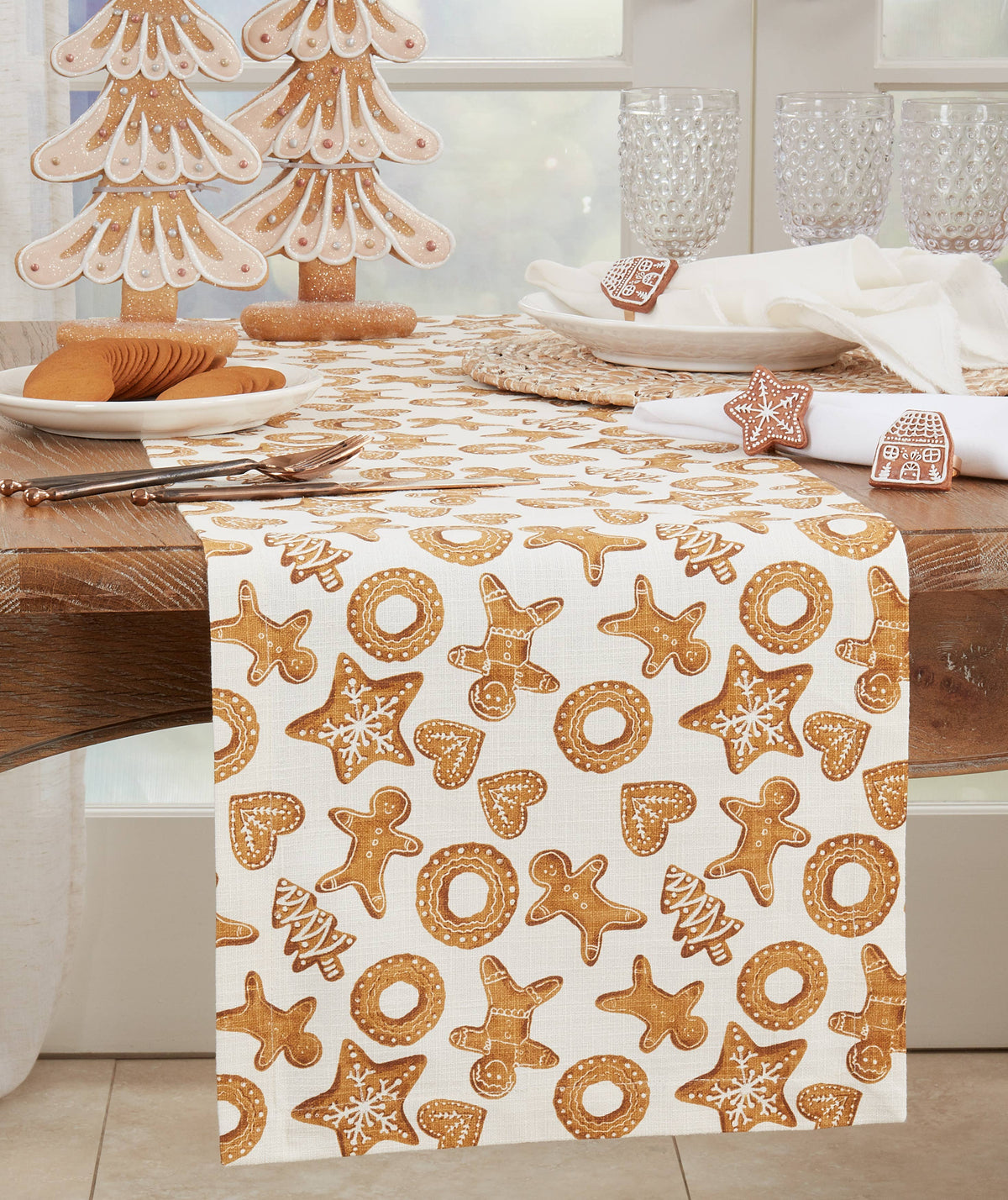 Gingerbread Design Table Runner