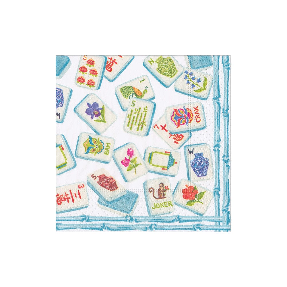 Cocktail Napkins - Mahjong Robin'S Egg