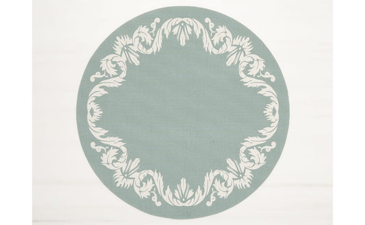 Chilewich - Scroll 15" Round Table Mat - Abalone