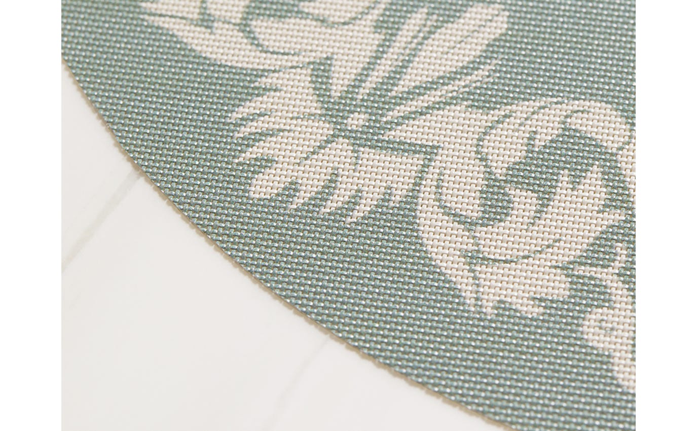 Chilewich - Scroll 15" Round Table Mat - Abalone