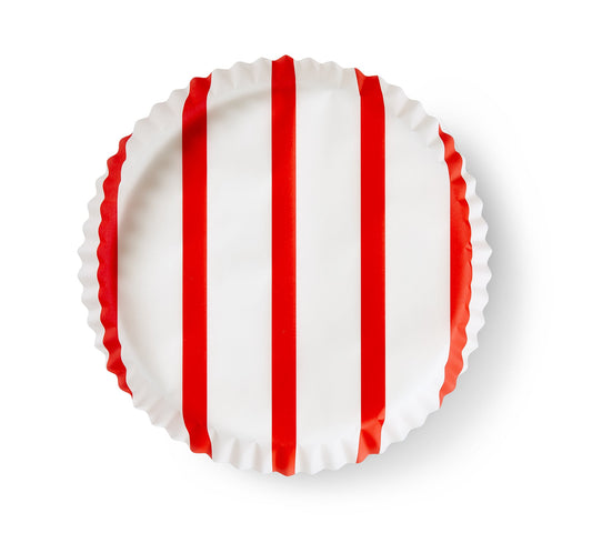 Pre-Formed Plate Paper Liners - Go Team Red