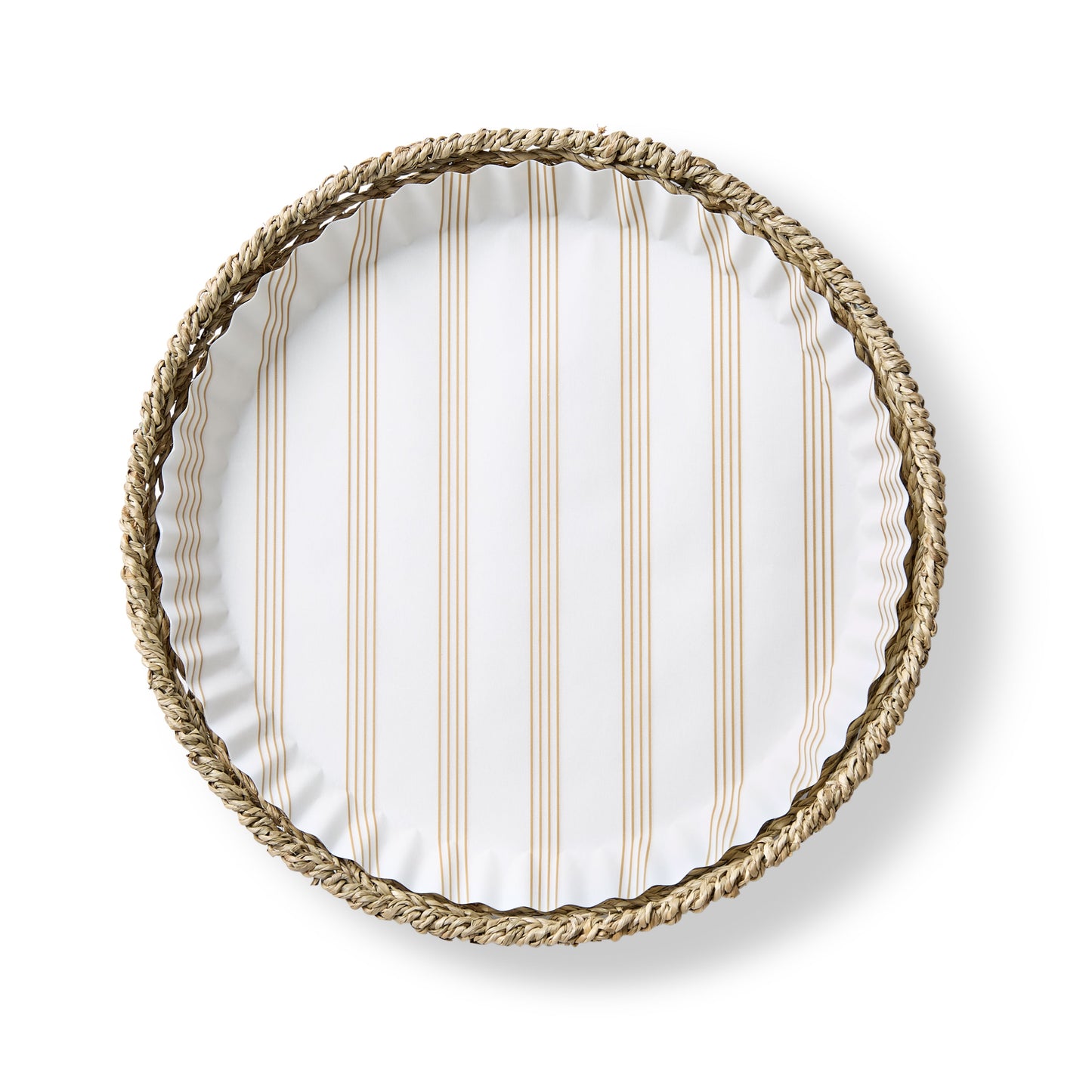 Pre-Formed Plate Paper Liners - Sandy Stripes
