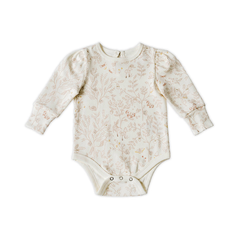Puff Sleeve One-Piece - Secret Garden