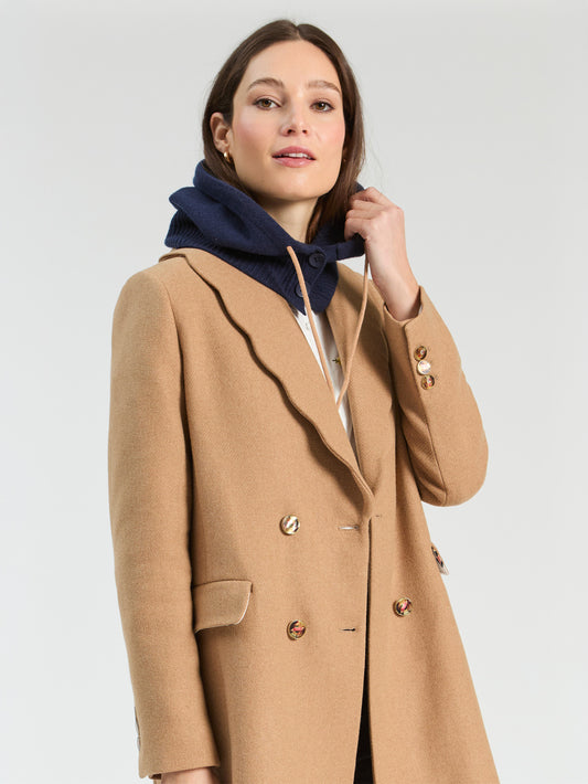 Camel Wool Coat - Loretta