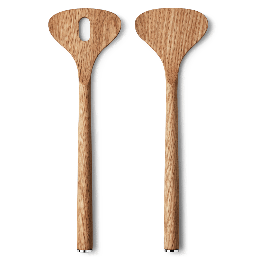 Alfredo Oak Wood Salad Servers