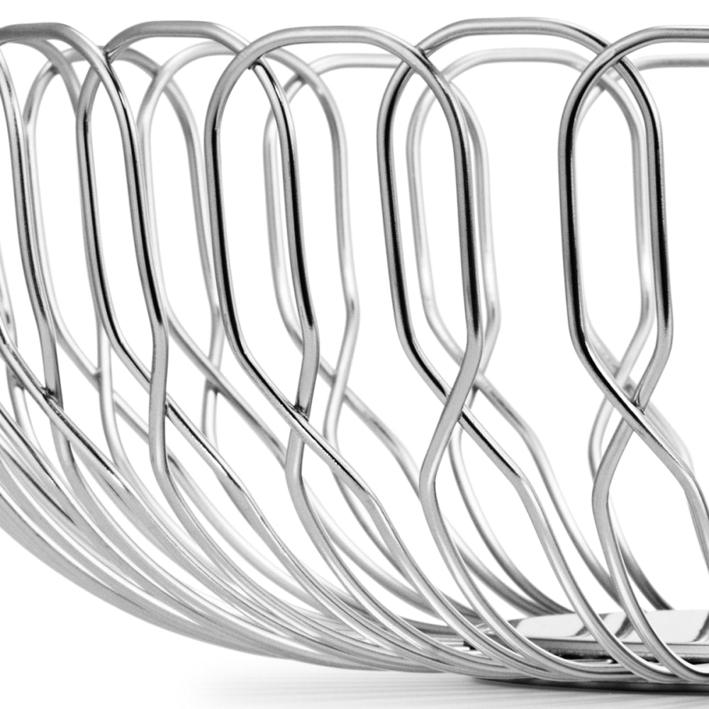 Alfredo Large Stainless Steel Breadbasket