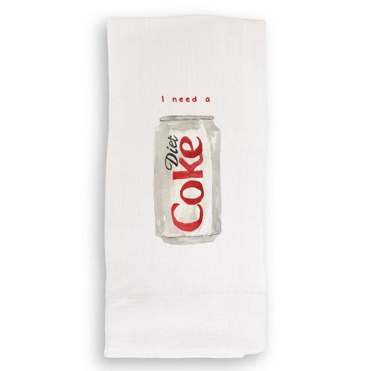 Tea Towel - I Need a Diet Coke