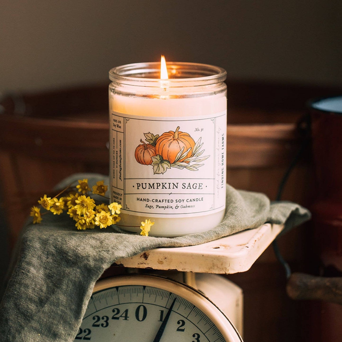 7.5oz Jar Soy Candle - Pumpkin Sage