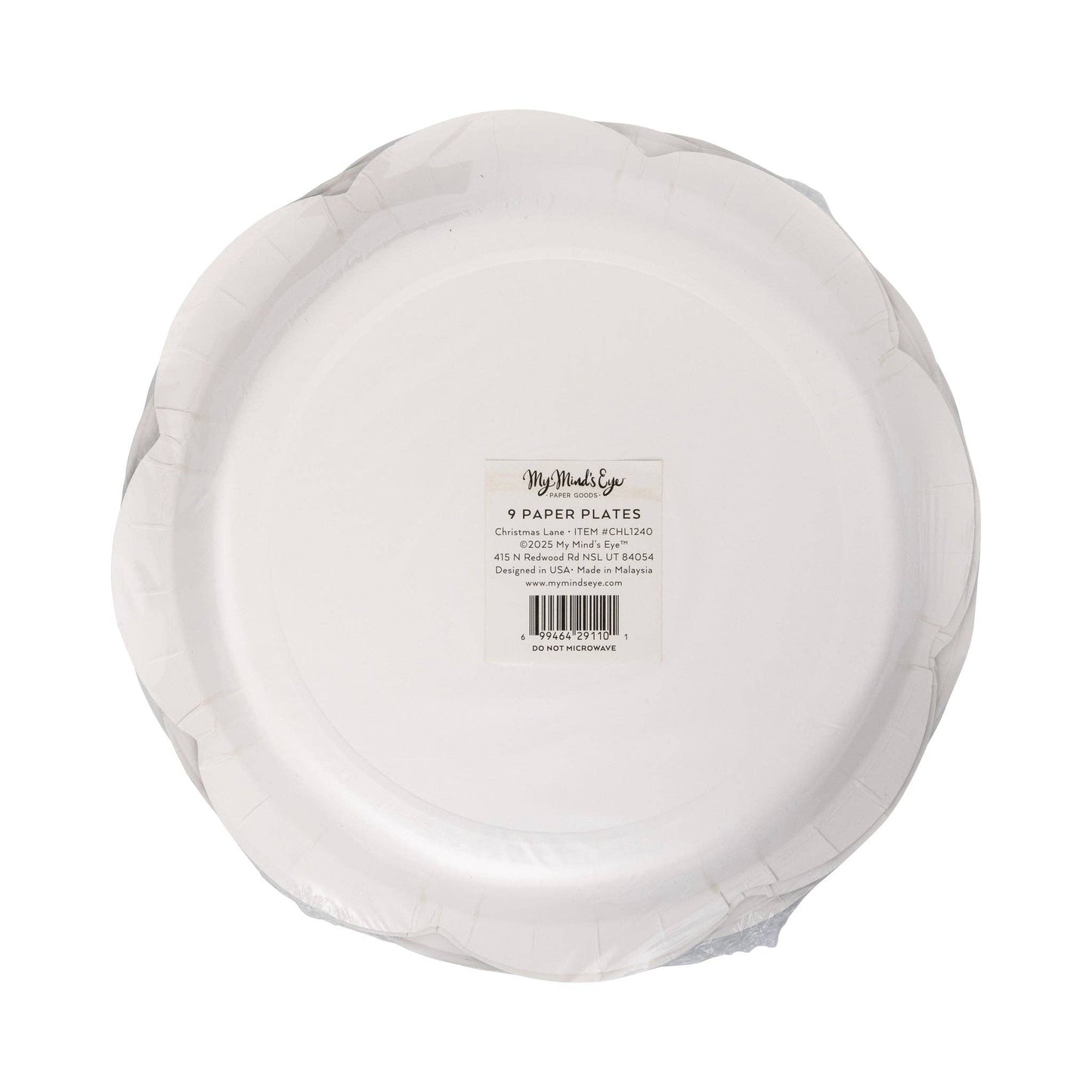 Christmas Lane Plate Set