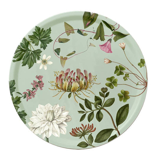 Round Serving Tray - The Flora Danica Atlas, Ø38 cm