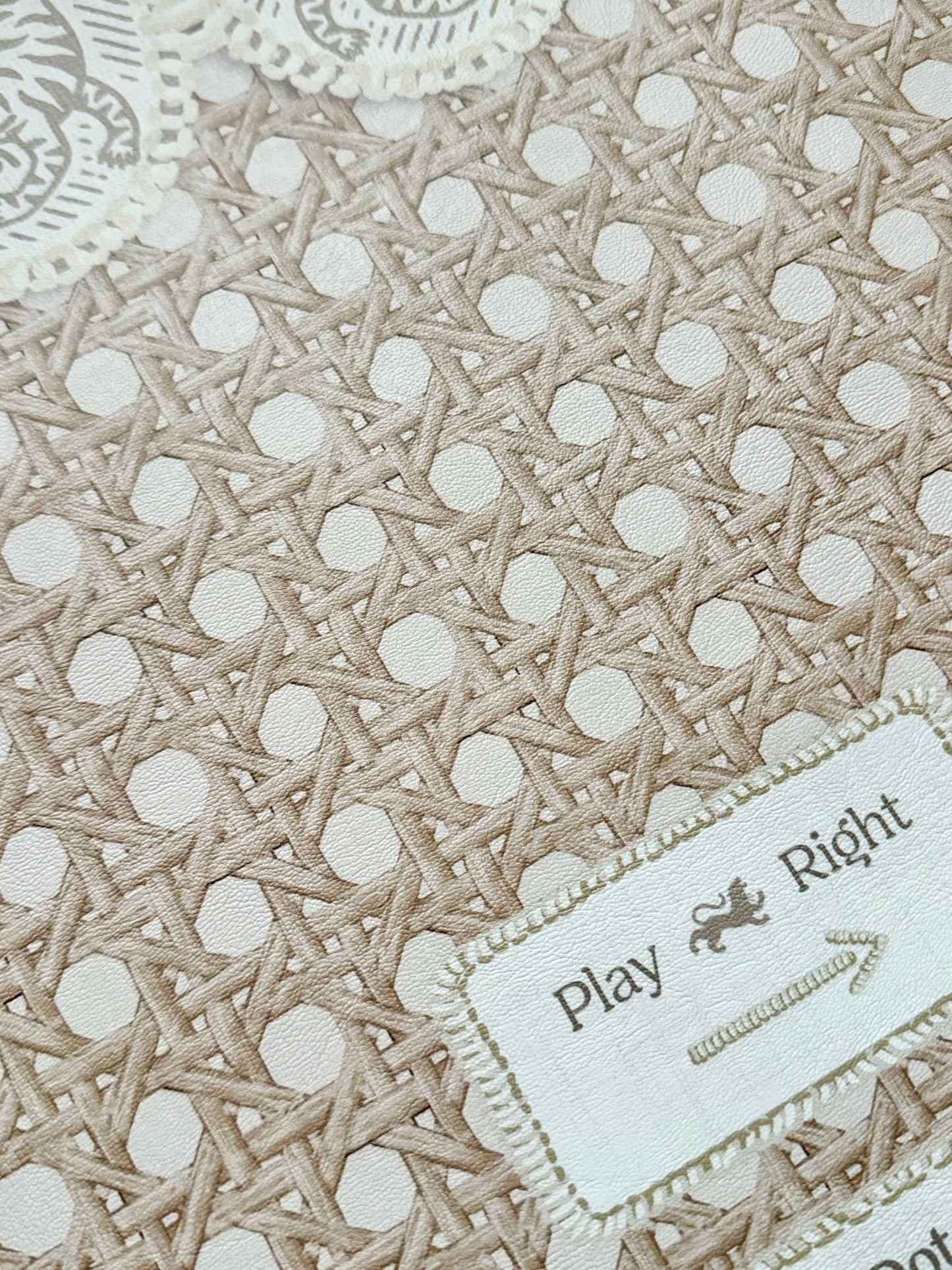 Mahjong Gaming Mat - Ditsy Christmas - Rules Edition