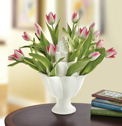 Artichoke Tulipiere Vase - White - Small