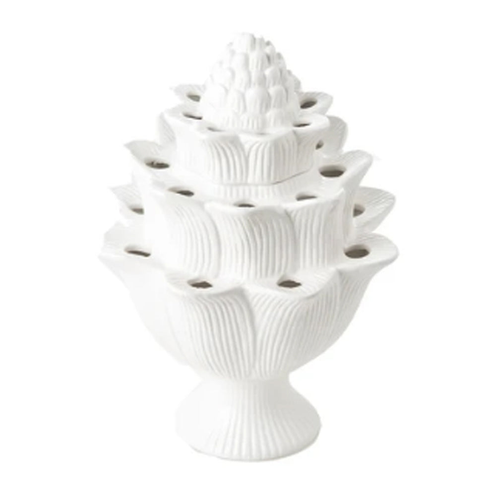 Artichoke Tulipiere Vase - White - Large