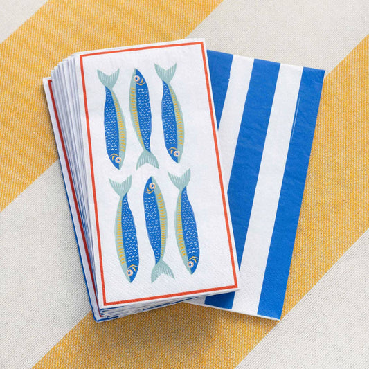 Lunch Paper Napkins - Fish - Pack of 16