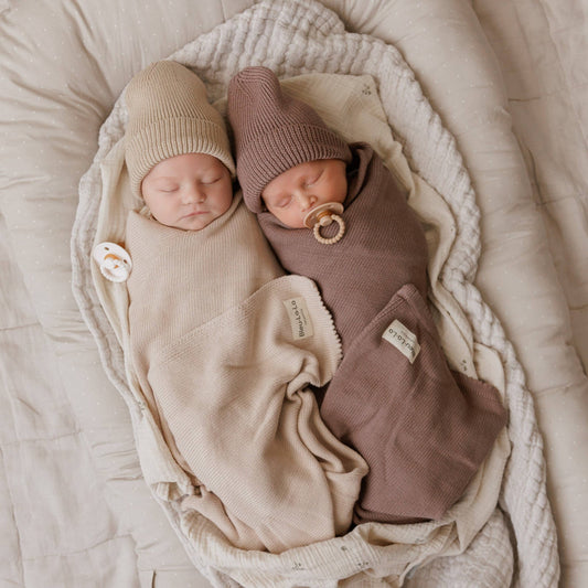 100% Organic Cotton Luxe Collection Baby Swaddle Blanket : Blush Pink