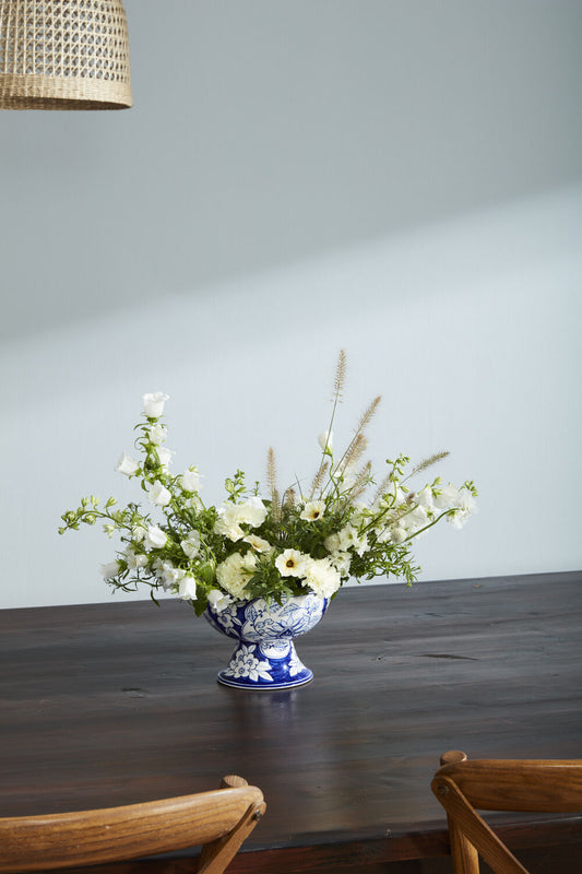 Elodie Footed Bowl - Blue