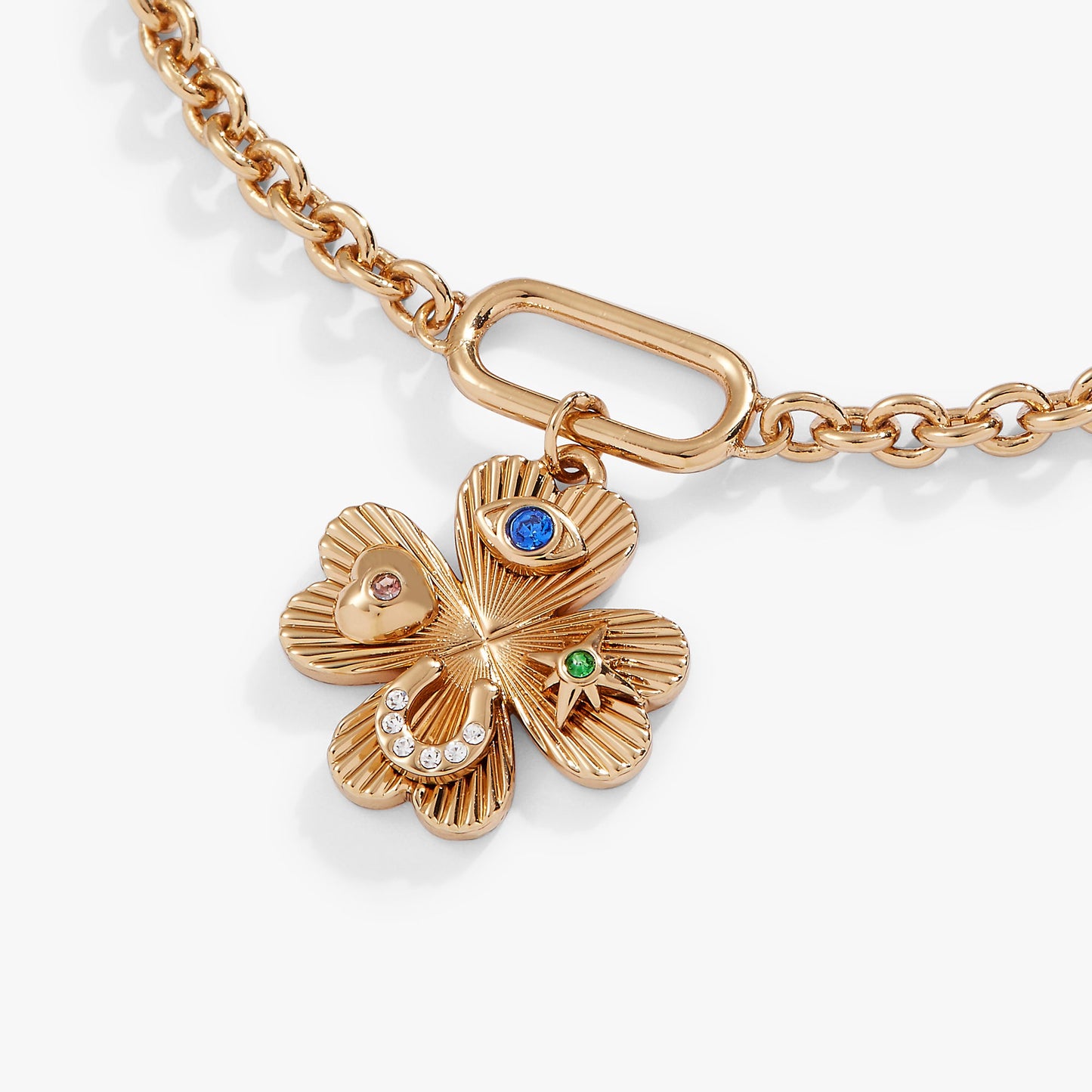 Lucky Four-Leaf Clover Adjustable Bracelet