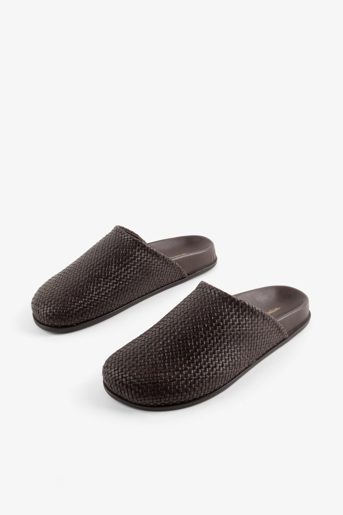 Agatha Woven Slip on Mule - Chocolate