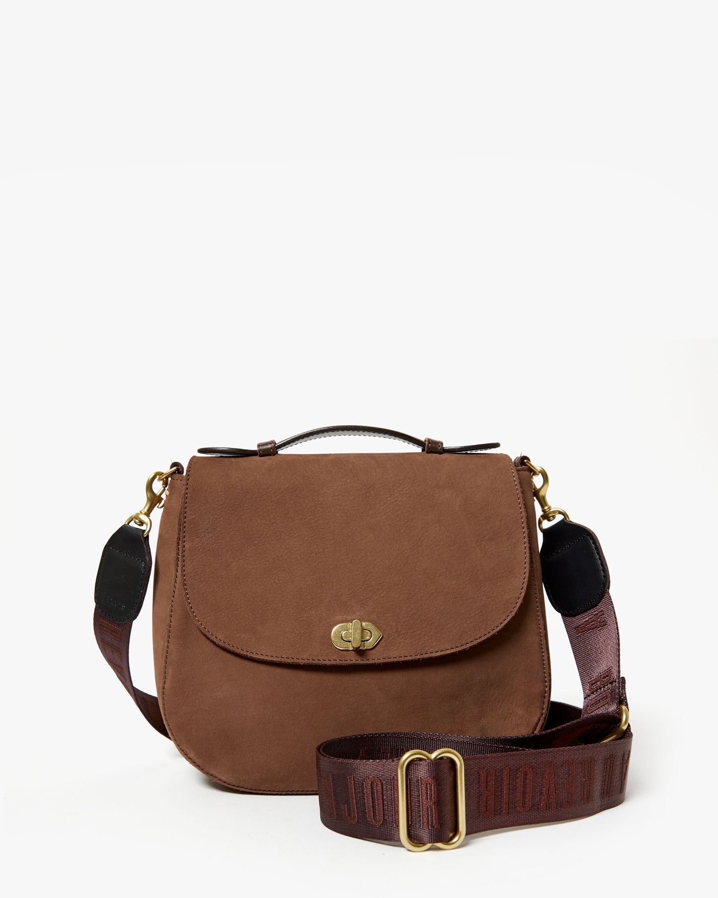 Adjustable Crossbody Strap - Chocolate Tonal Bonjour Au Revoir