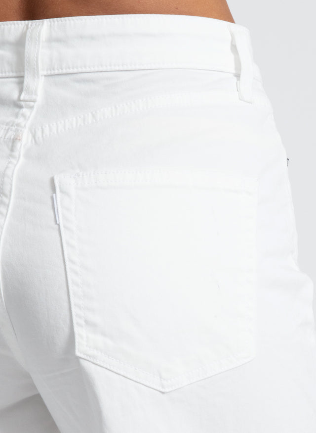 Crop Wide Leg Jean - Ivory