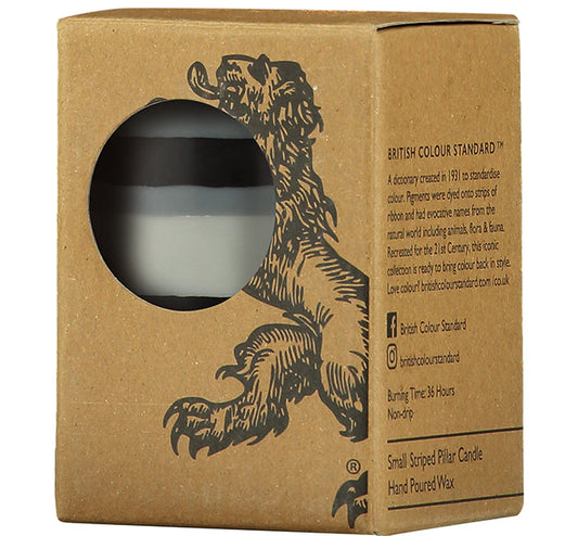 4" Pillar Candle - Gunmetal & Jet