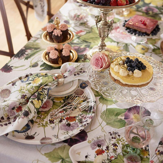 Linen Napkin - A Flower Garden