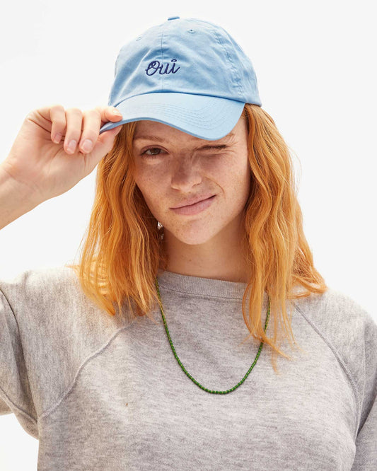 Baseball Hat - OUI - Sky Blue