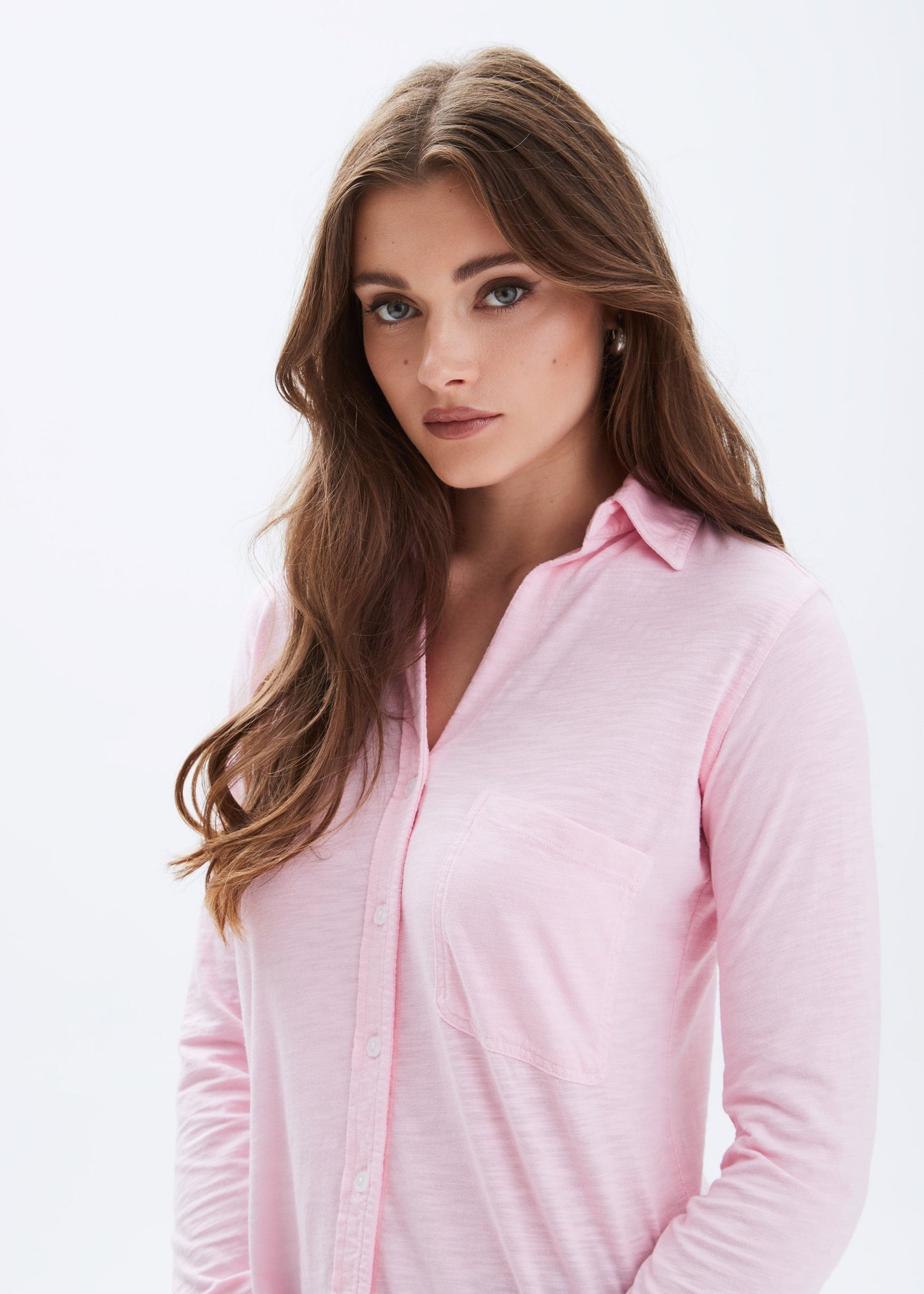 Jersey Blouse in Blush