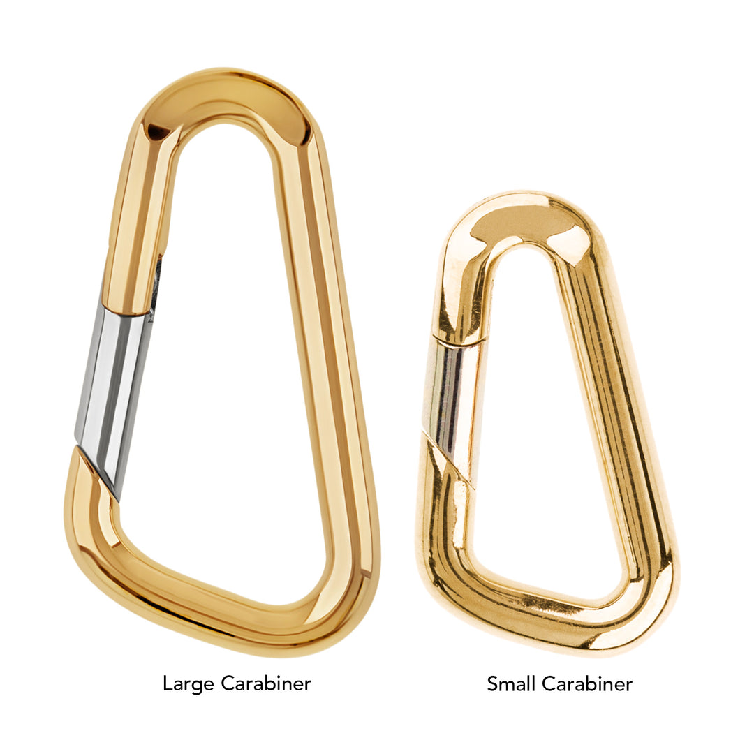 Large Yellow Gold Carabiner Hinge