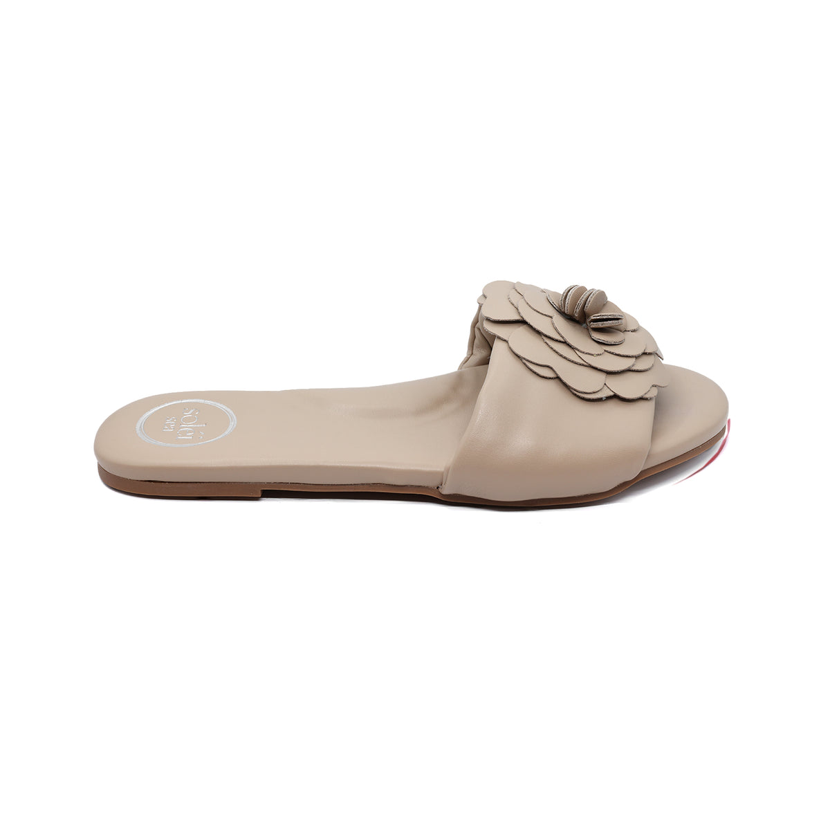 Dahlie Petal Slide Sandal - Bistro