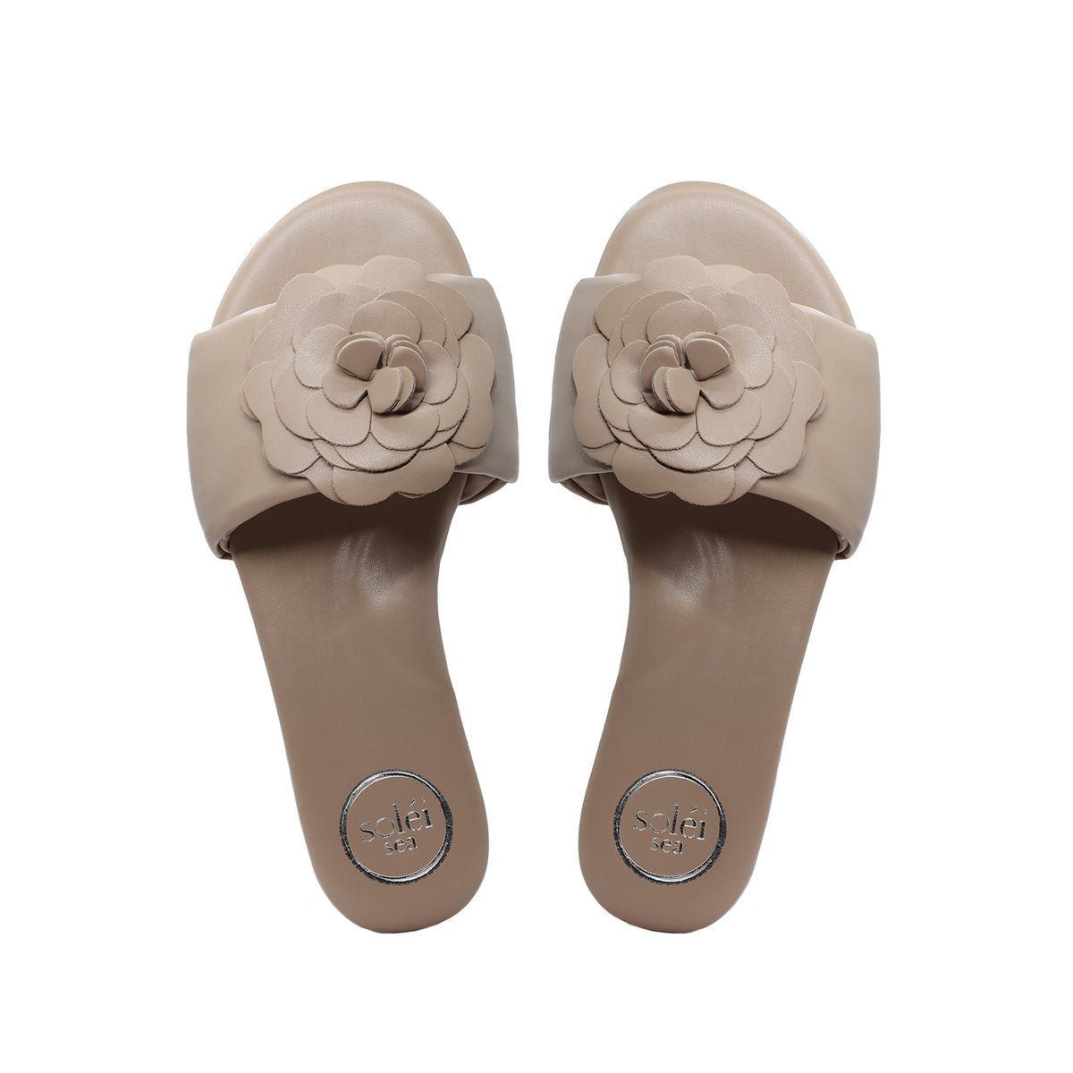 Dahlie Petal Slide Sandal - Bistro
