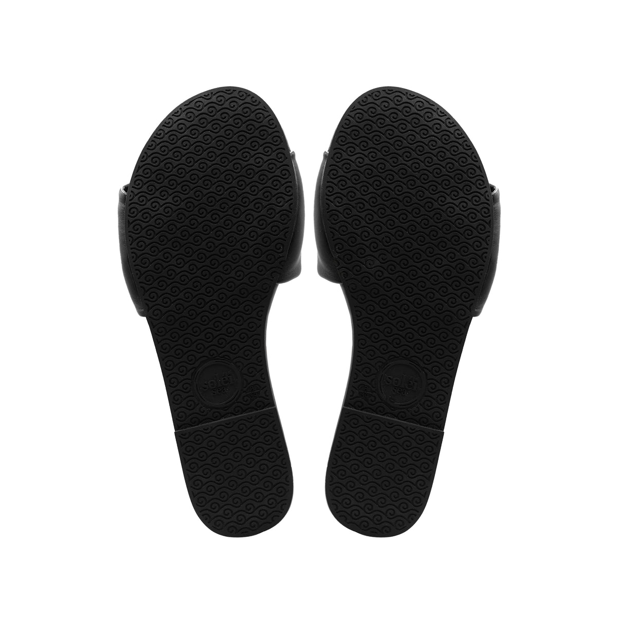 Dahlie Petal Slide Sandal - Black