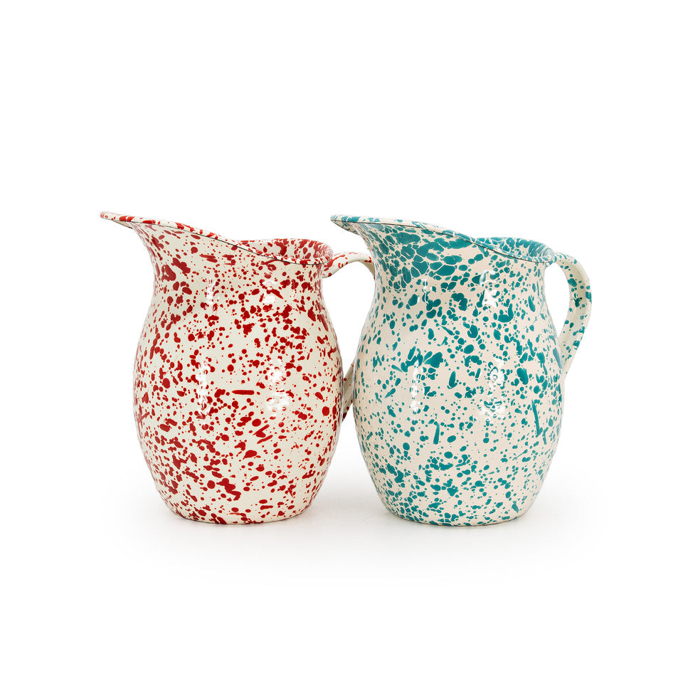 Dan Pelosi x CCH Small Pitcher, Red and Beige Splatter