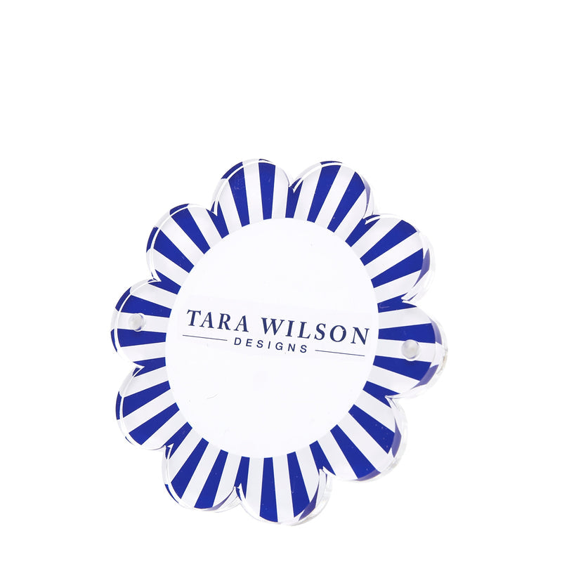 Daisy Frame - Blue / White