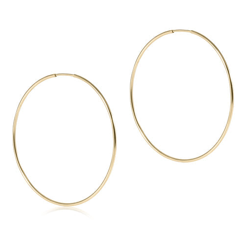 Classic Endless Gold Hoops 2.0"