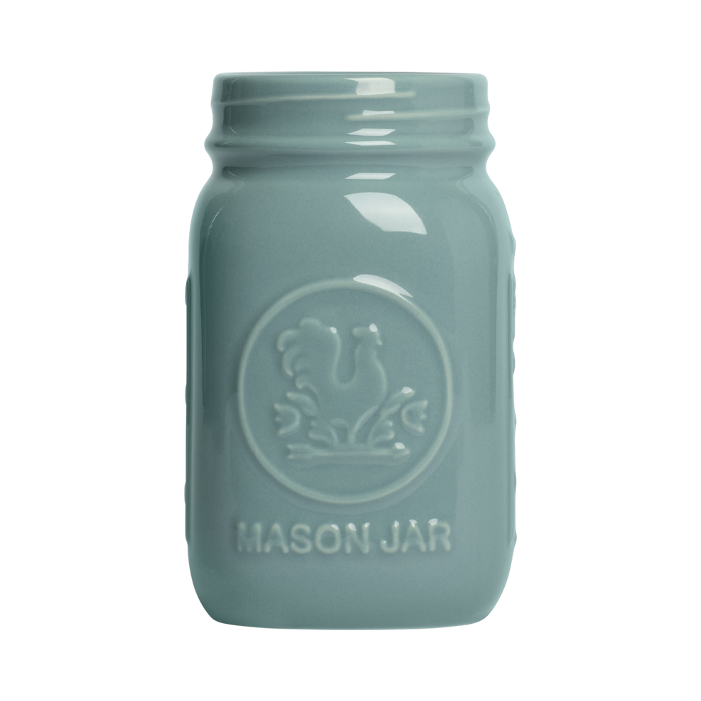 16oz Mason Jar -Blue Grey
