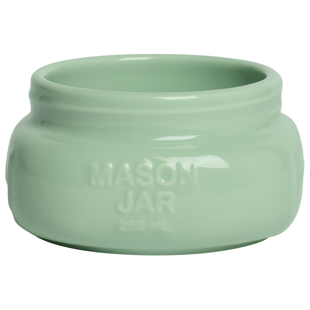Short/Wide Mason Jar- Mint
