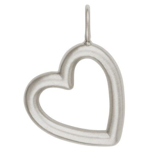 Sterling Silver Open Heart Charm