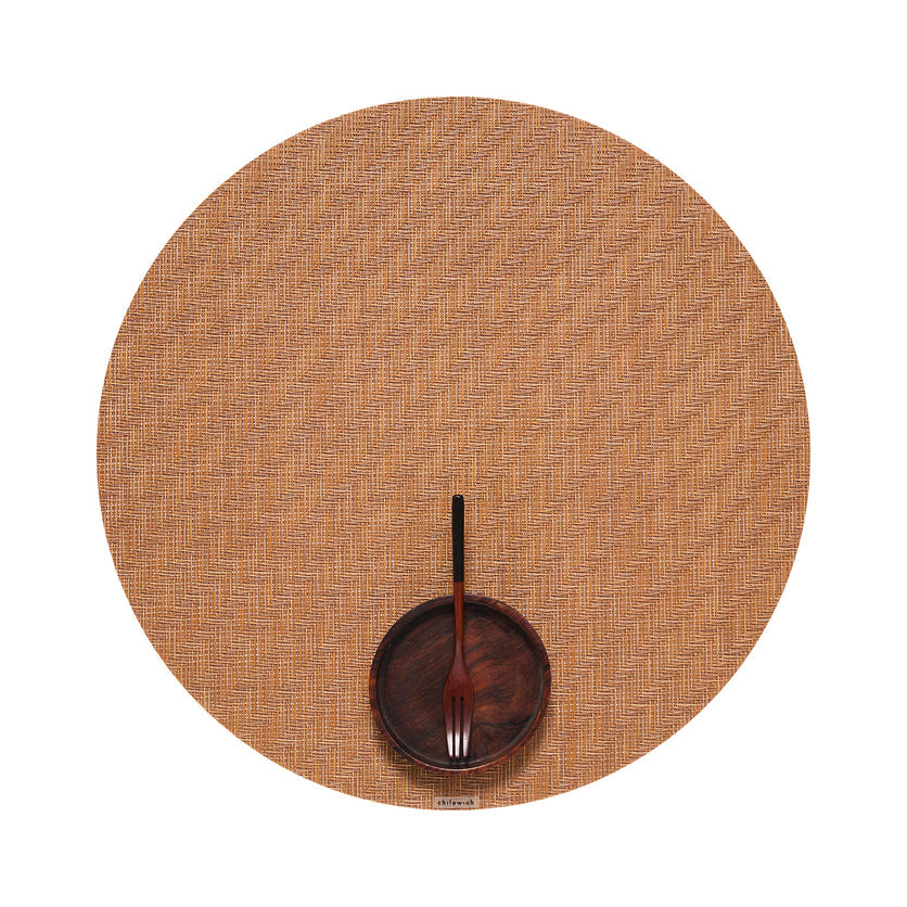 Chilewich - Foxtail Table Mat 15" Round - Honey