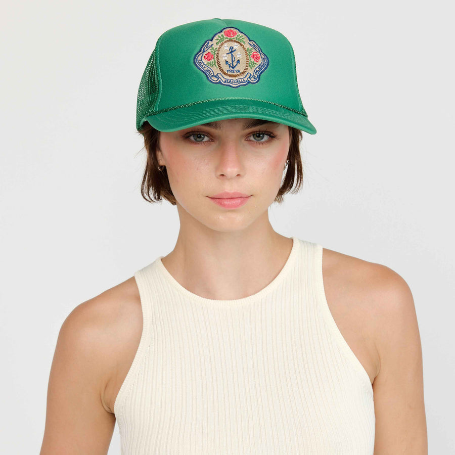 Sally Sells Seashells Trucker Hat - Green