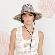 Seas the Day Lifeguard Hat, Natural/Navy